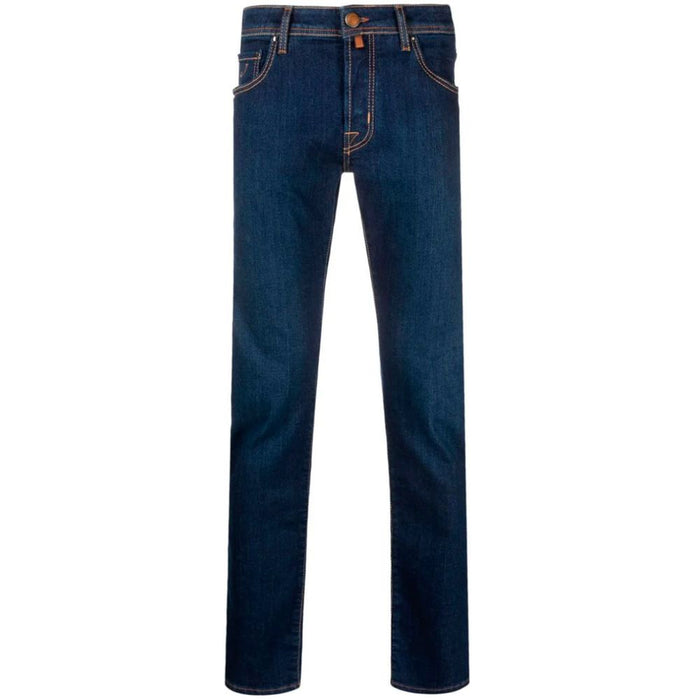 Jacob Cohen Blue Cotton Men Jeans