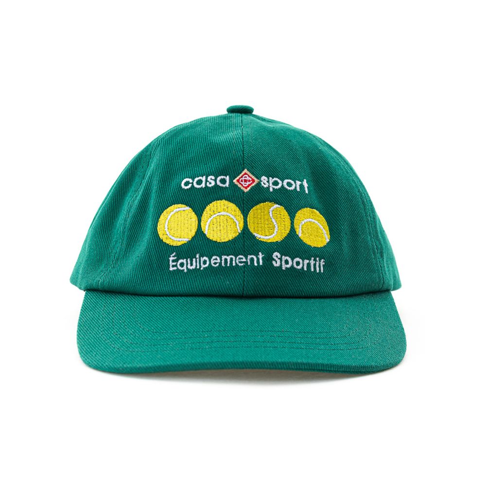 Casablanca Green Cotton Hats & Cap