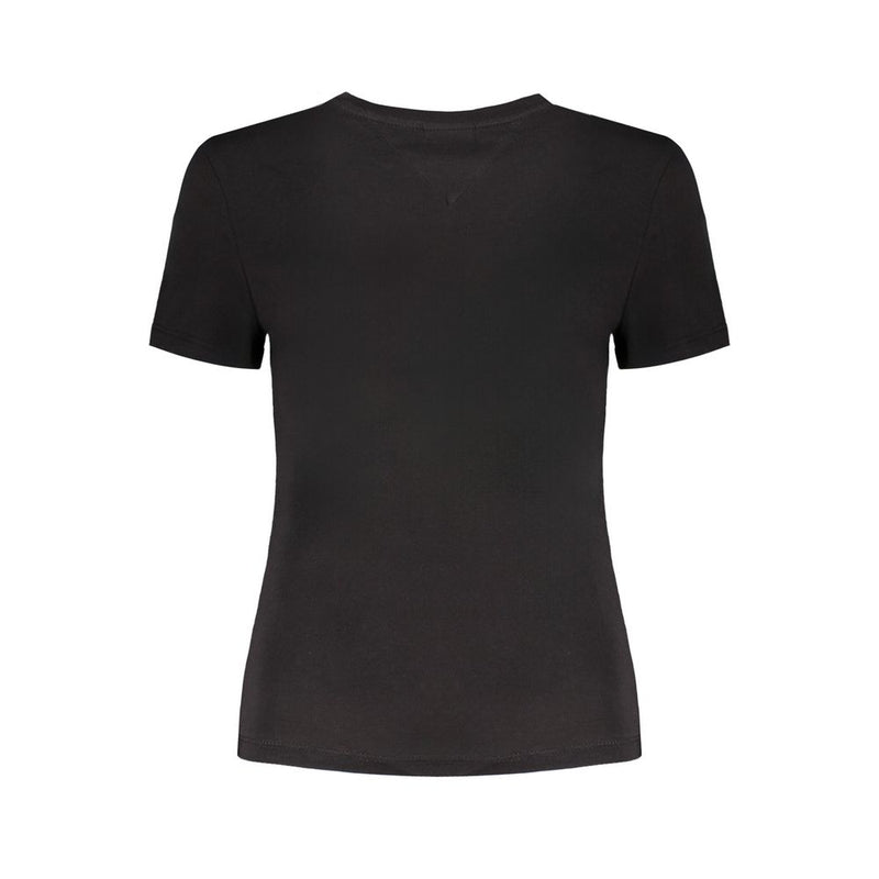 Tommy Hilfiger Black Cotton Tops & T-Shirt