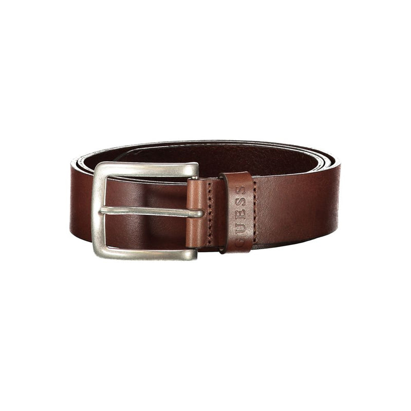 Guess Jeans Brown Leather Belt