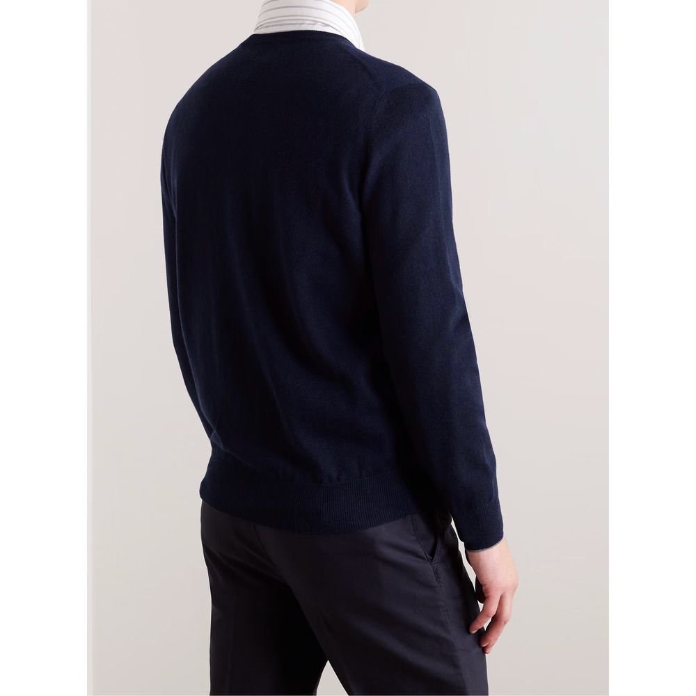 Brunello Cucinelli Blue Wool Sweater