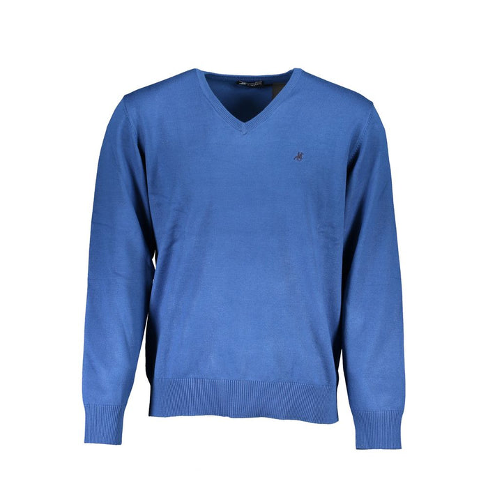 U.S. Grand Polo Blue Nylon Sweater