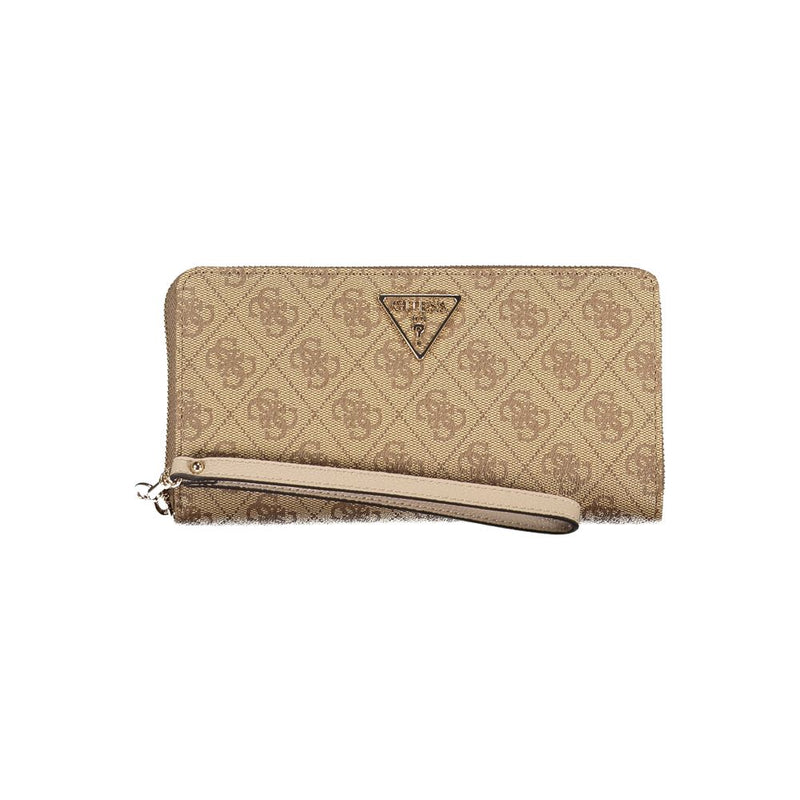 Guess Jeans Beige Polyethylene Wallet