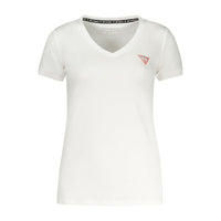 Guess Jeans White Cotton Tops & T-Shirt