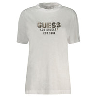 Guess Jeans White Cotton Tops & T-Shirt