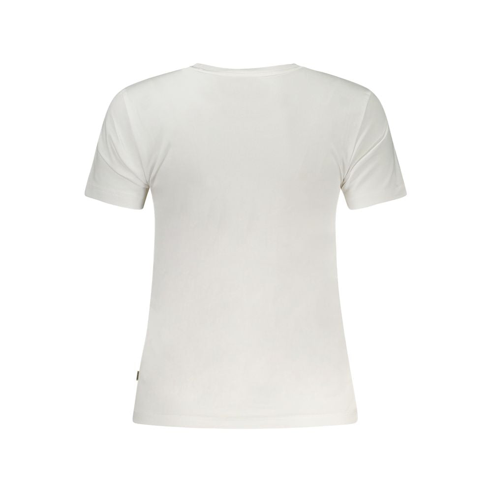 Guess Jeans White Cotton Tops & T-Shirt