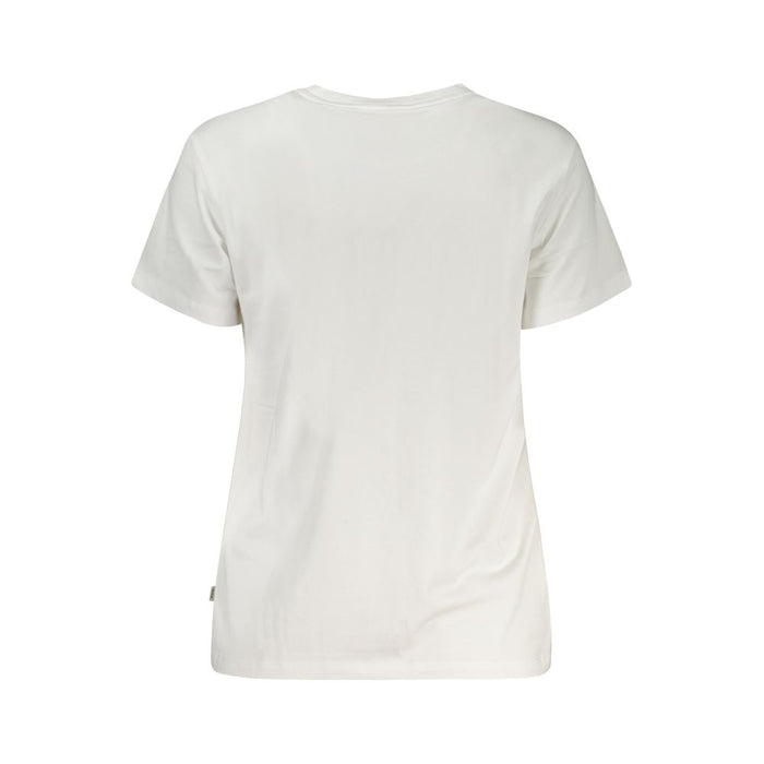 Guess Jeans White Cotton Tops & T-Shirt