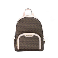 Michael Kors Jaycee Medium Brown Powder Blush PVC Backpack