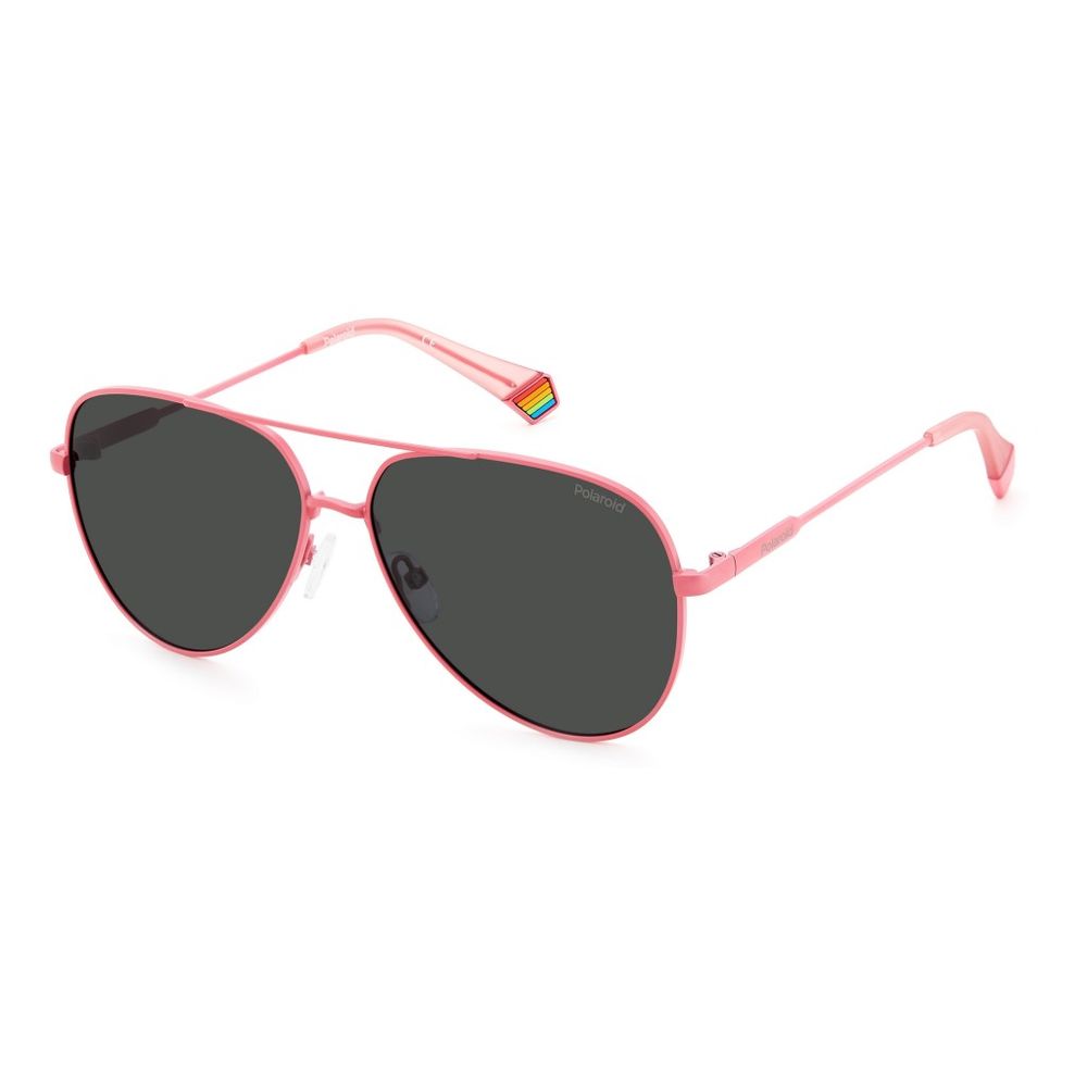 Polaroid Pink Metal Sunglasses