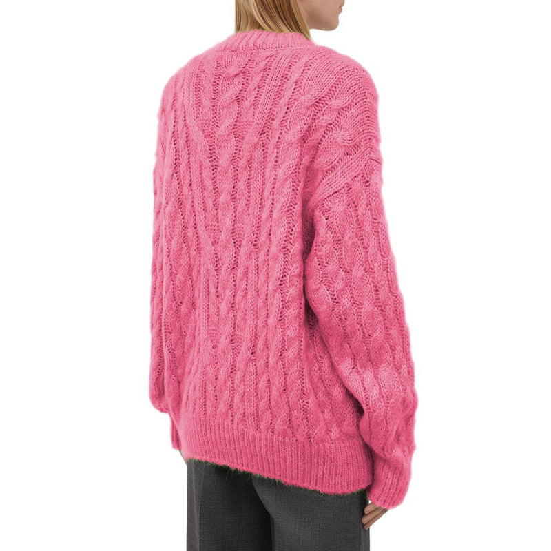 MSGM Pink Acrylic Sweater