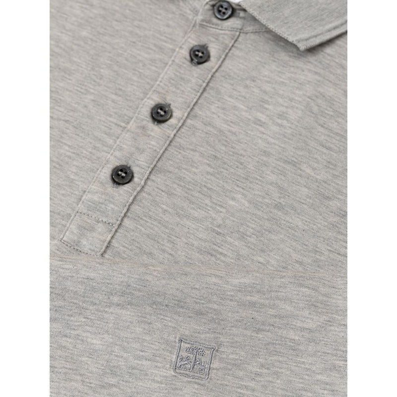 Corneliani Gray Cotton Polo Shirt