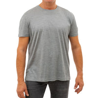 Corneliani Gray Silk T-Shirt