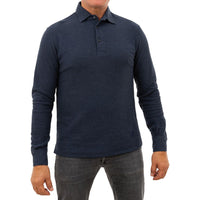 Corneliani Blue Cotton Polo Shirt