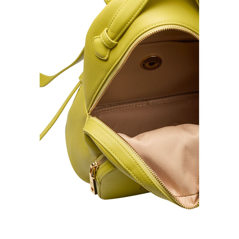 Love Moschino Yellow Polyethylene Backpack