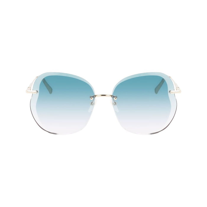 Longchamp Gold Metal Sunglasses