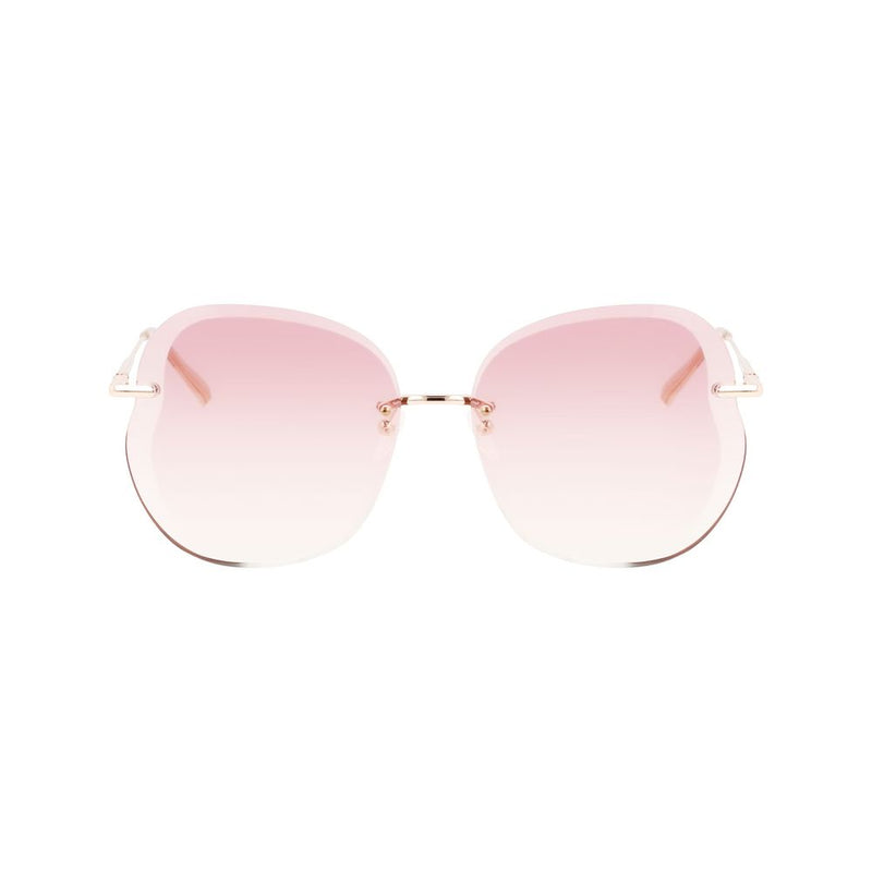 Longchamp Rose Gold Metal Sunglasses