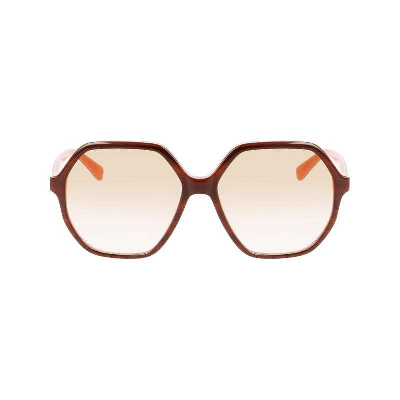 Longchamp Brown Acetate Sunglasses