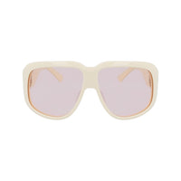 Longchamp White Acetate Sunglasses