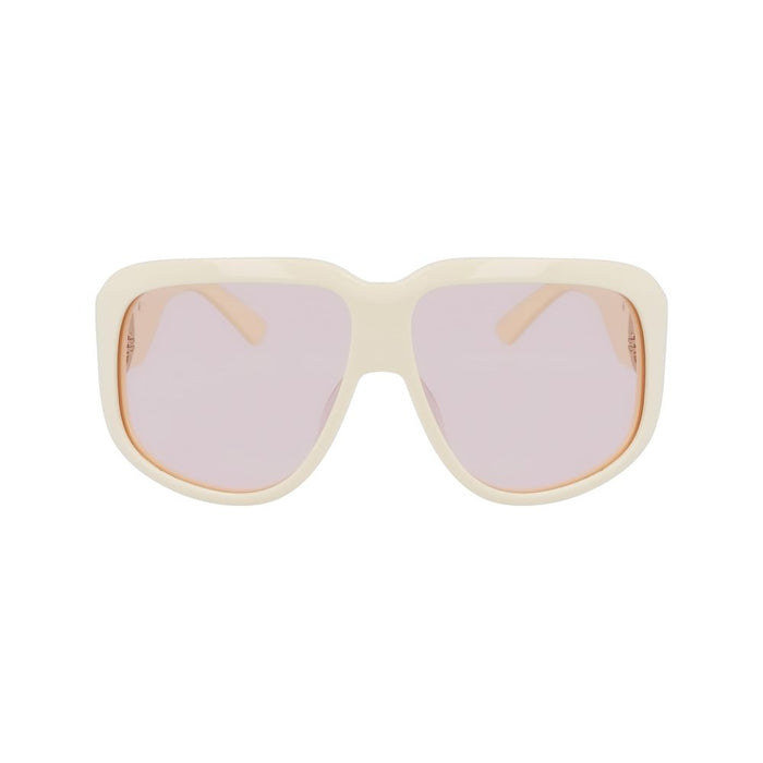 Longchamp White Acetate Sunglasses