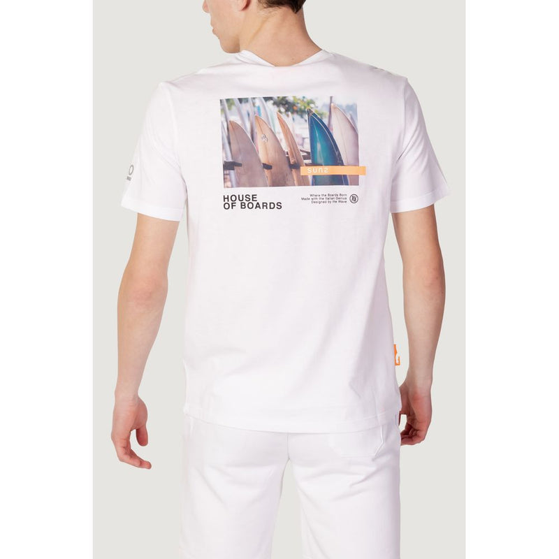 Suns White Cotton T-Shirt