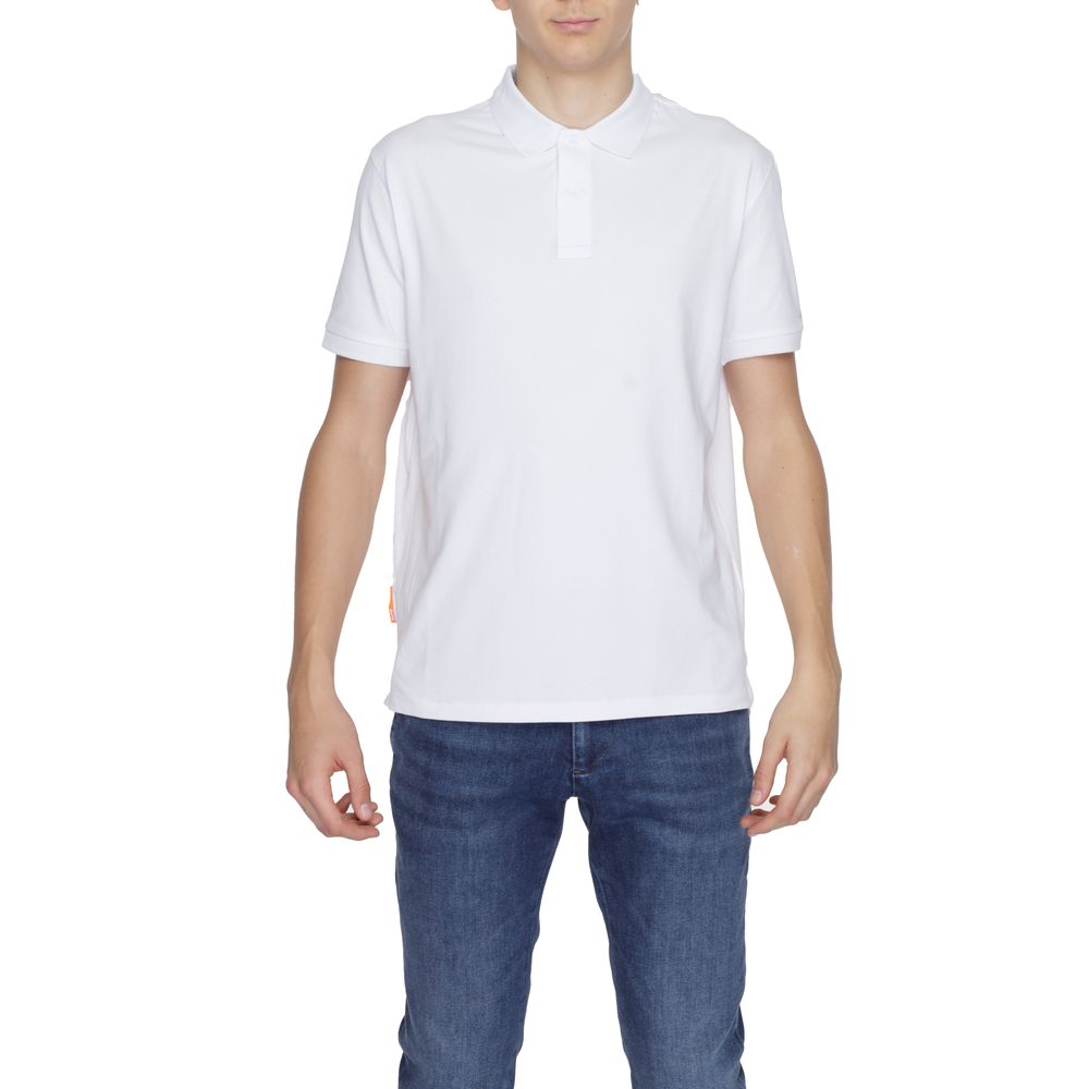 Suns White Cotton Polo Shirt