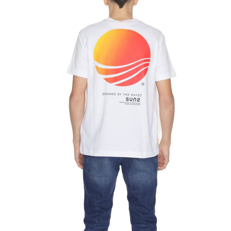 Suns White Cotton T-Shirt