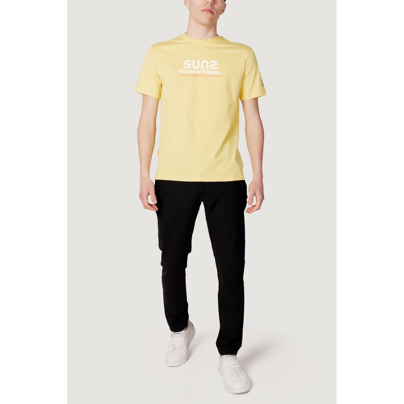 Suns Yellow Cotton T-Shirt