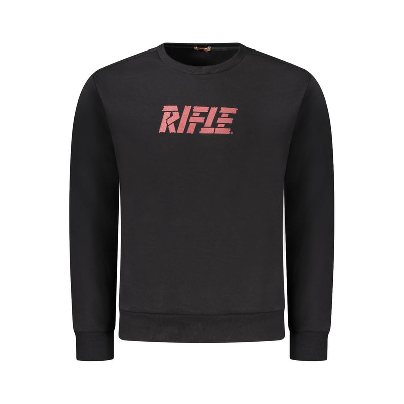 Rifle Black Cotton Sweater