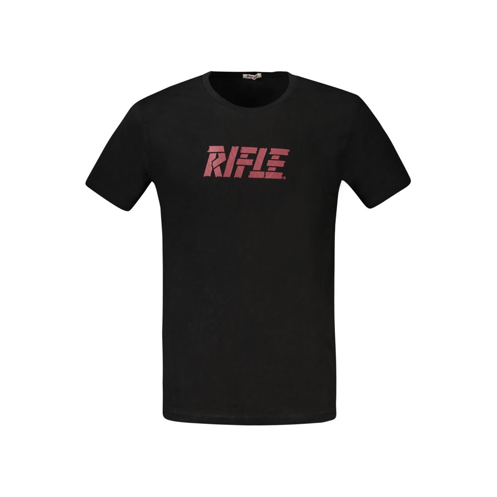 Rifle Black Cotton T-Shirt