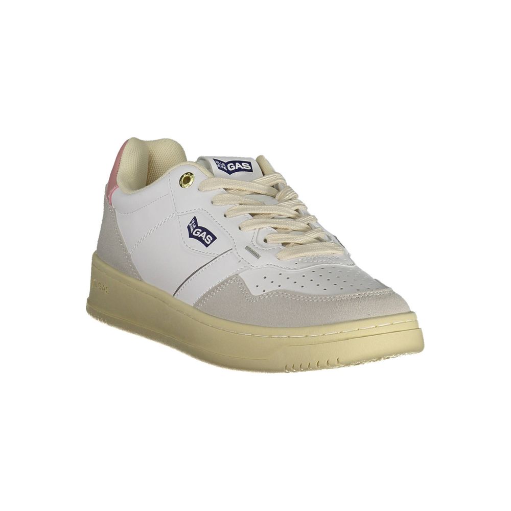 Gas White Artificial Leather Sneaker