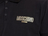 Moschino Mens A1608 9411 0555 Polo Shirt Black