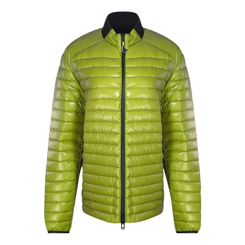 Belstaff Airframe Neon Yellow Shiny Down Filled Jacket XXL