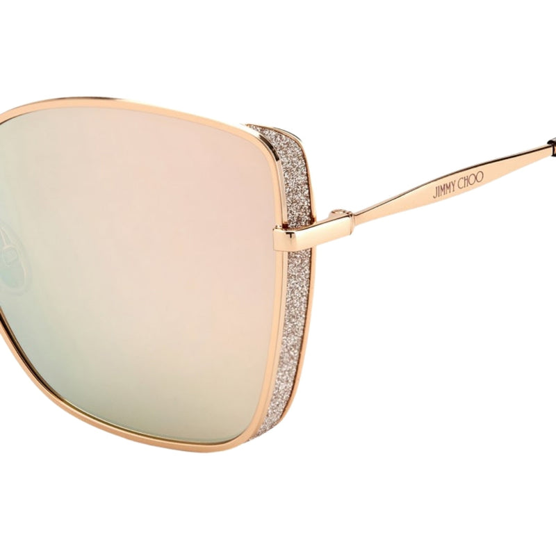 Jimmy Choo Alexis DDB SQ Rose Gold Sunglasses 59/18/145