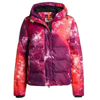 Parajumpers Berry Snow Print Purple Down Jacket S