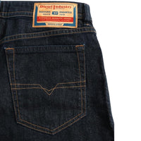 Diesel Buster-X Brown Badge Tapered Fit Dark Blue Jeans W33 / 32L