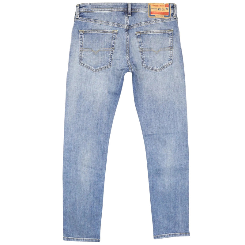 Diesel Buster-X Brown Badge Tapered Fit Blue Jeans W32 / 30L