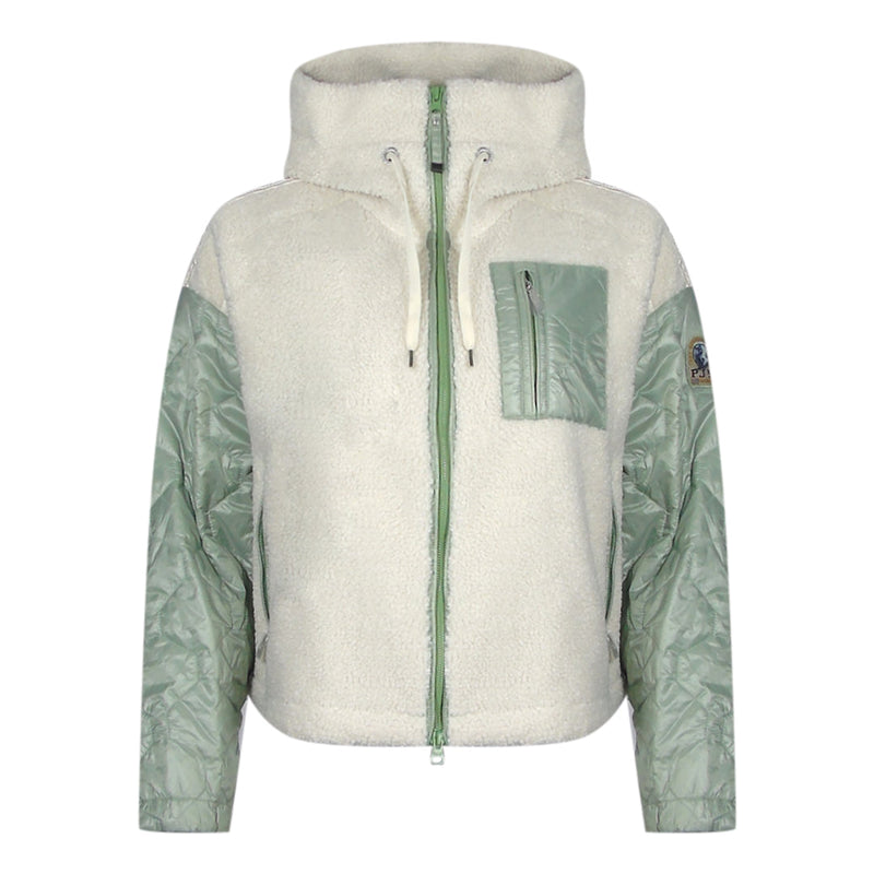 Parajumpers Charlene Moonbeam Nile Fleece White Jacket  S