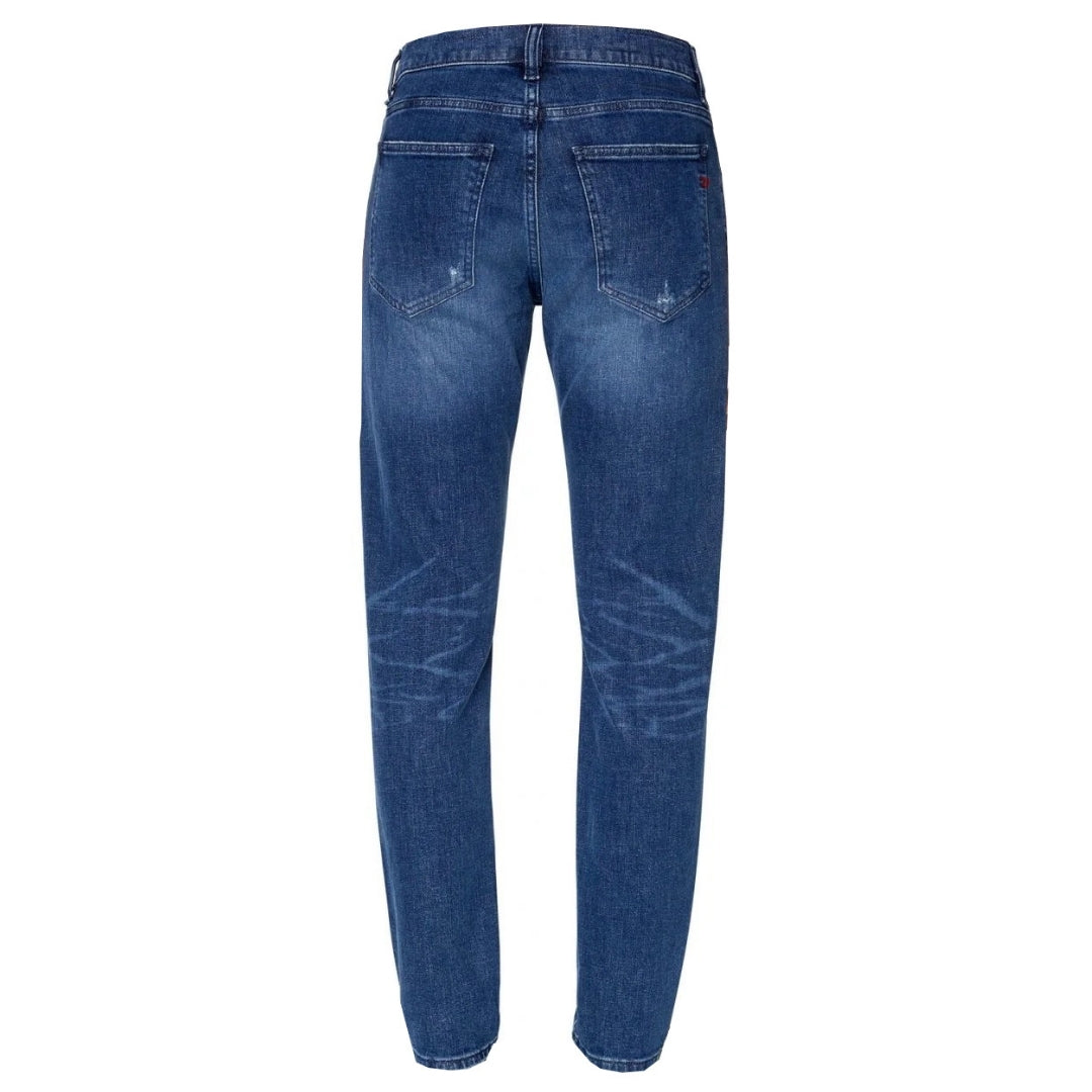 Diesel D-Strukt Blue Destroyed Reinforced Denim Jeans W28 / 30L