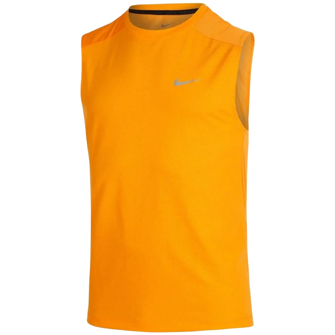 Nike Dri-Fit Breathable Orange Running Top S