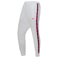 Nike Logo Taped Hem White Sweatpants L