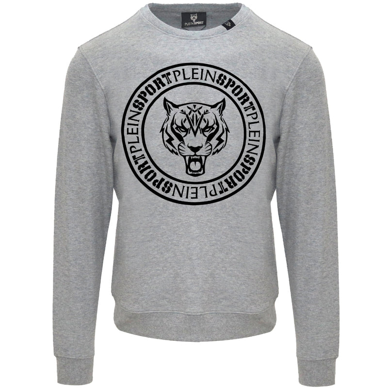 Plein Sport Large Circle Logo Grey Jumper S