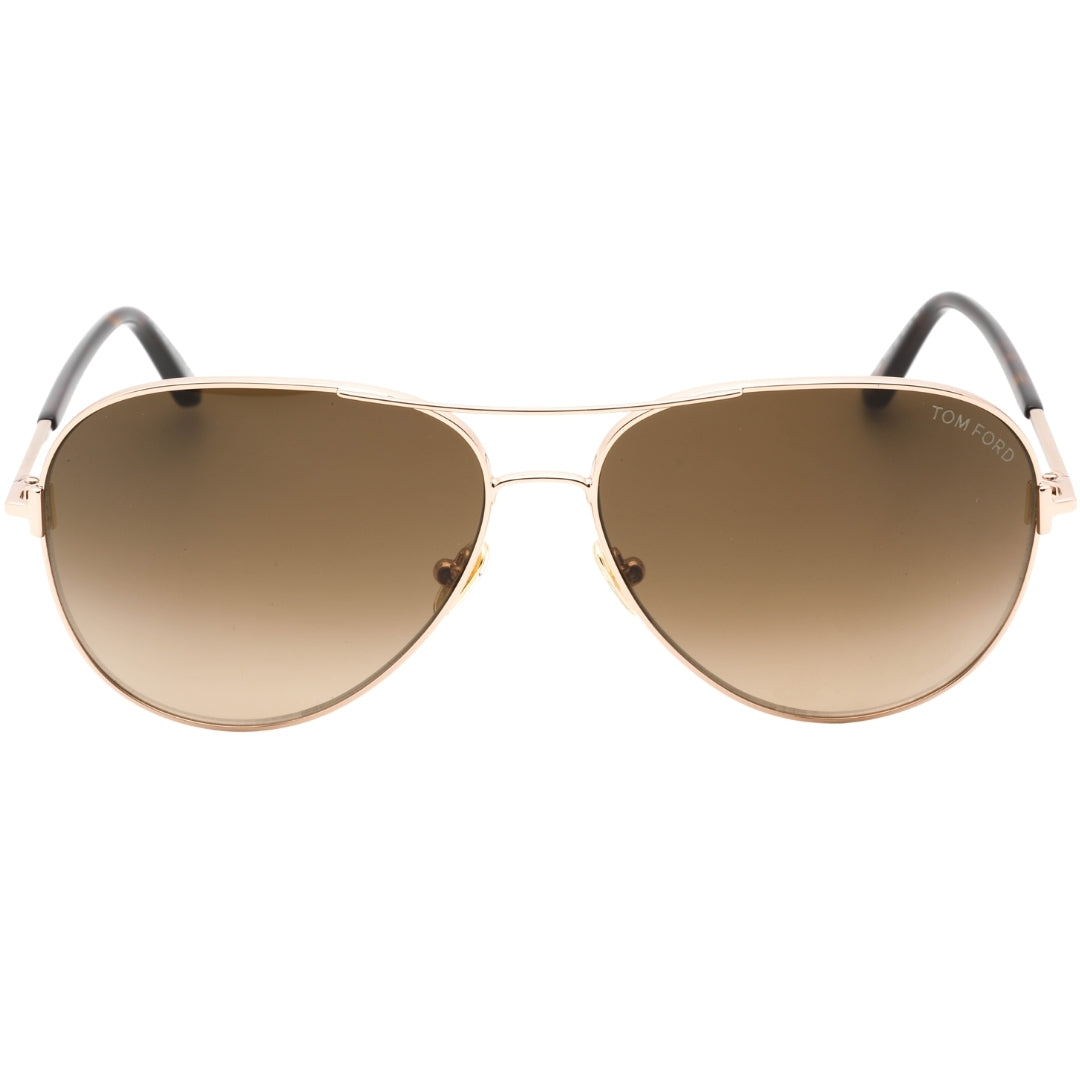 Tom Ford FT0823 Clark 28F Shiny Rose Gold Sunglasses 59/14/140