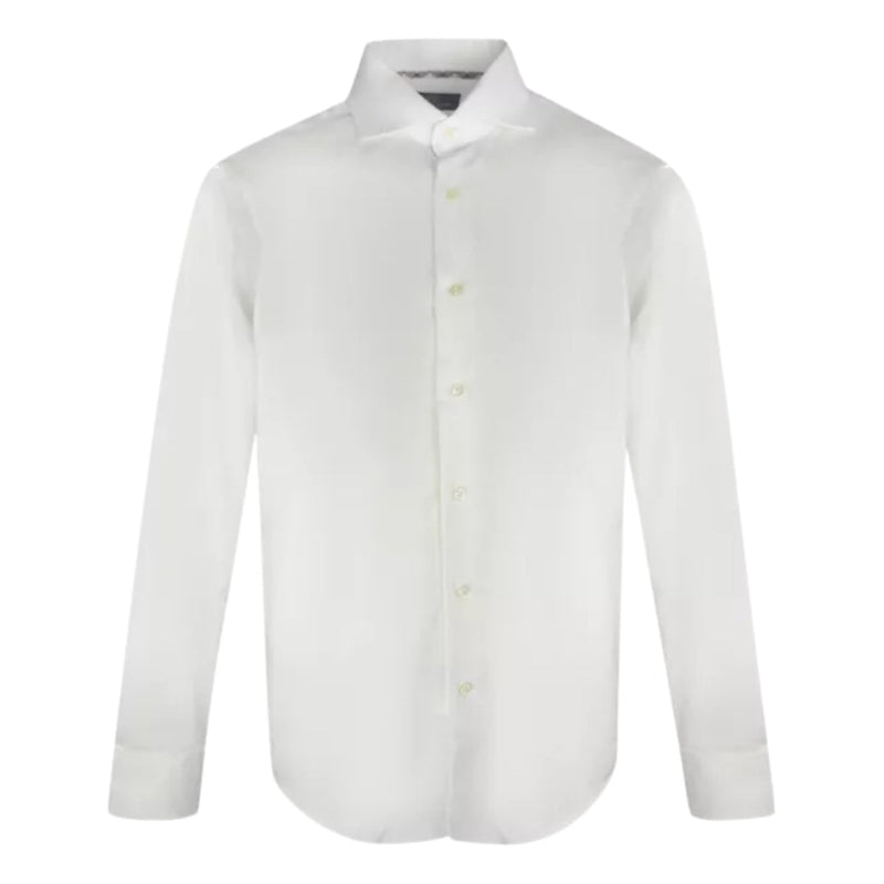 Aquascutum Plain Long Sleeved White Shirt XS