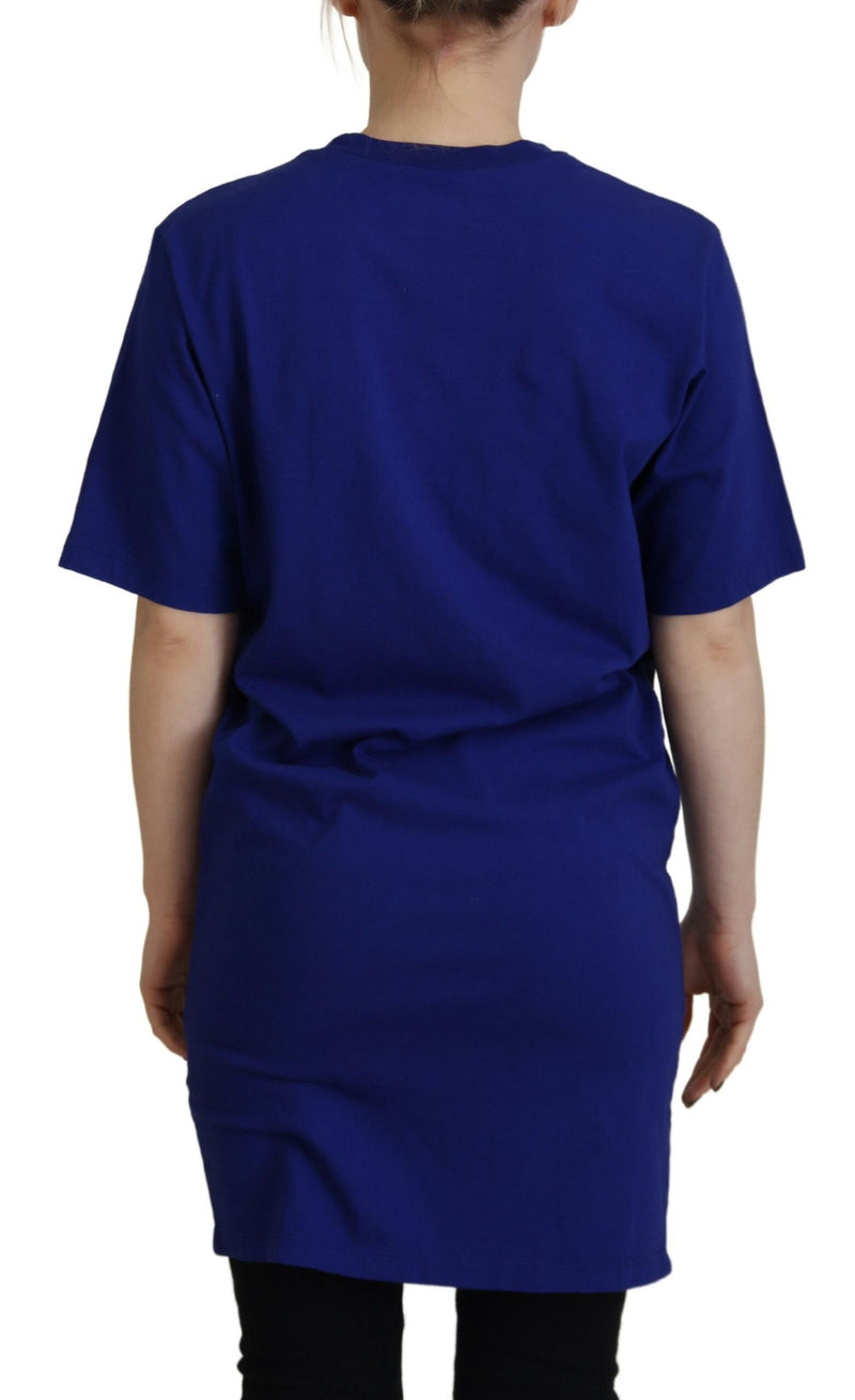 Dsquared² Blue Logo Cotton Crewneck Short Sleeve Tee T-shirt