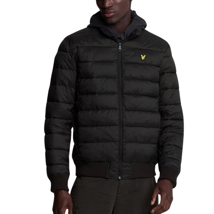 Lyle & Scott Funnel Neck Wadded Jet Black Jacket S