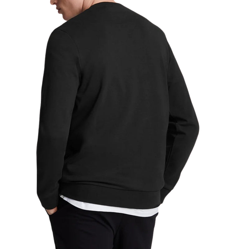 Lyle & Scott Interlock Jet Black Pull-over Sweatshirt S