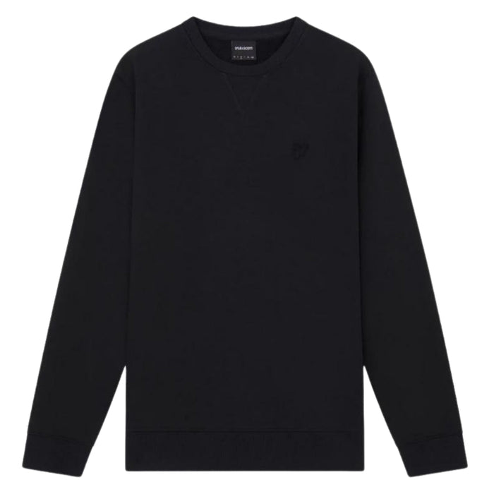 Lyle & Scott Tonal Eagle Logo Black Pull-over Sweatshirt