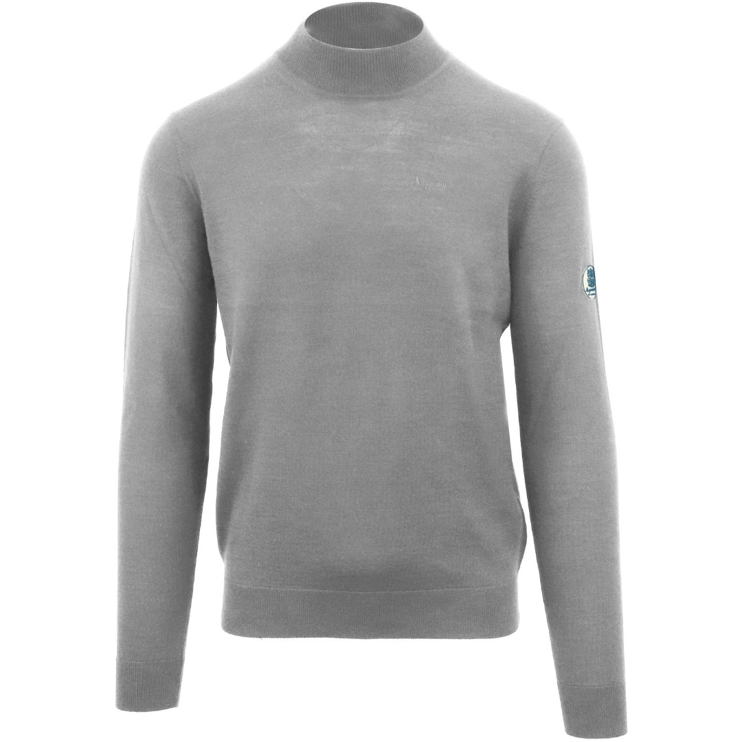 Aquascutum Plain Funnel Neck Grey Jumper S