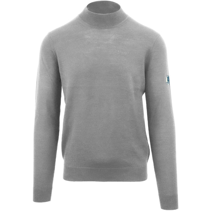 Aquascutum Plain Funnel Neck Grey Jumper S