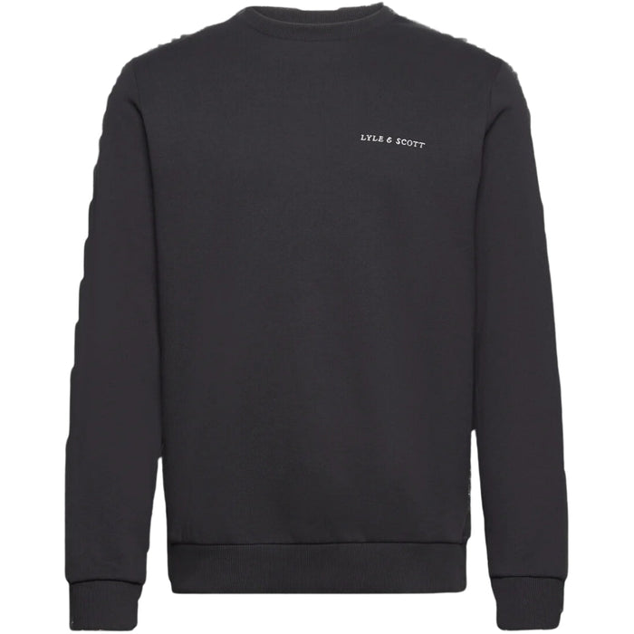 Lyle & Scott Embroidered Logo Fletcher Black Sweatshirt